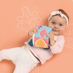 Tkaninowa kostka aktywizująca z listkiem i lusterkiem / LUDI