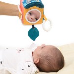 Tkaninowa kostka aktywizująca z listkiem i lusterkiem / LUDI