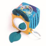 Tkaninowa kostka aktywizująca z listkiem i lusterkiem / LUDI