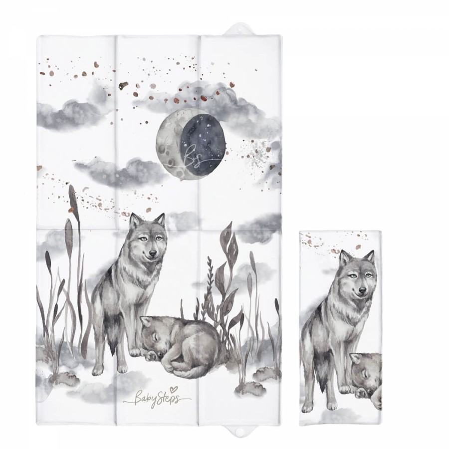 Składana mata do przewijania - Wolf moonlight / Babysteps