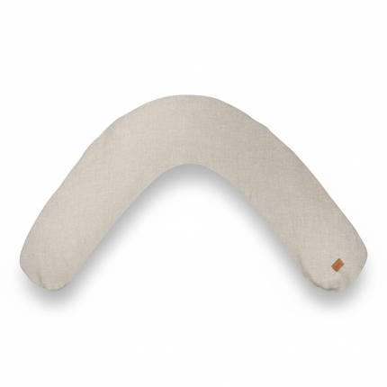 Ergonomiczna poduszka rogal dla kobiet w ciąży i karmiących Big Flopsy™, Linen natural / Beaba