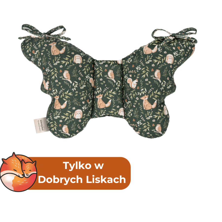 Poduszka Antywstrząsowa Motylek Green Forest / Dobre Liski by Sleepee