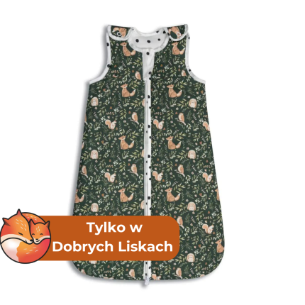 Śpiworek do spania Newborn Green Forest / Dobre Liski by Sleepee