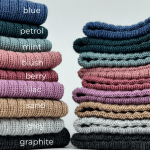 Czapka i komin wełniany GRAPHITE / Patulove