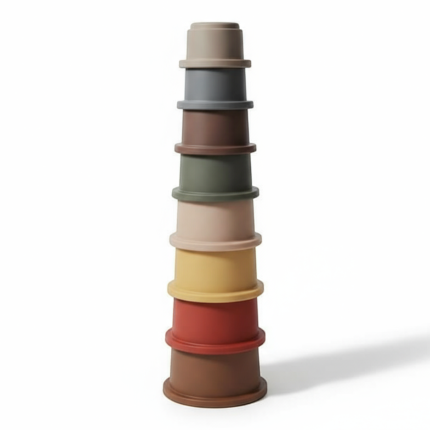 Stacking Tower - wieża z kubeczków RETRO / Mushie