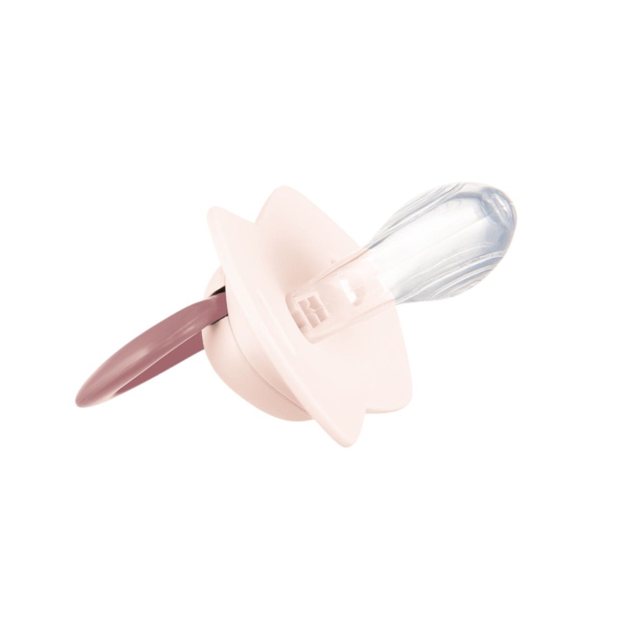 Smoczki silikonowe symetryczne 2szt. - róż / Canpol babies