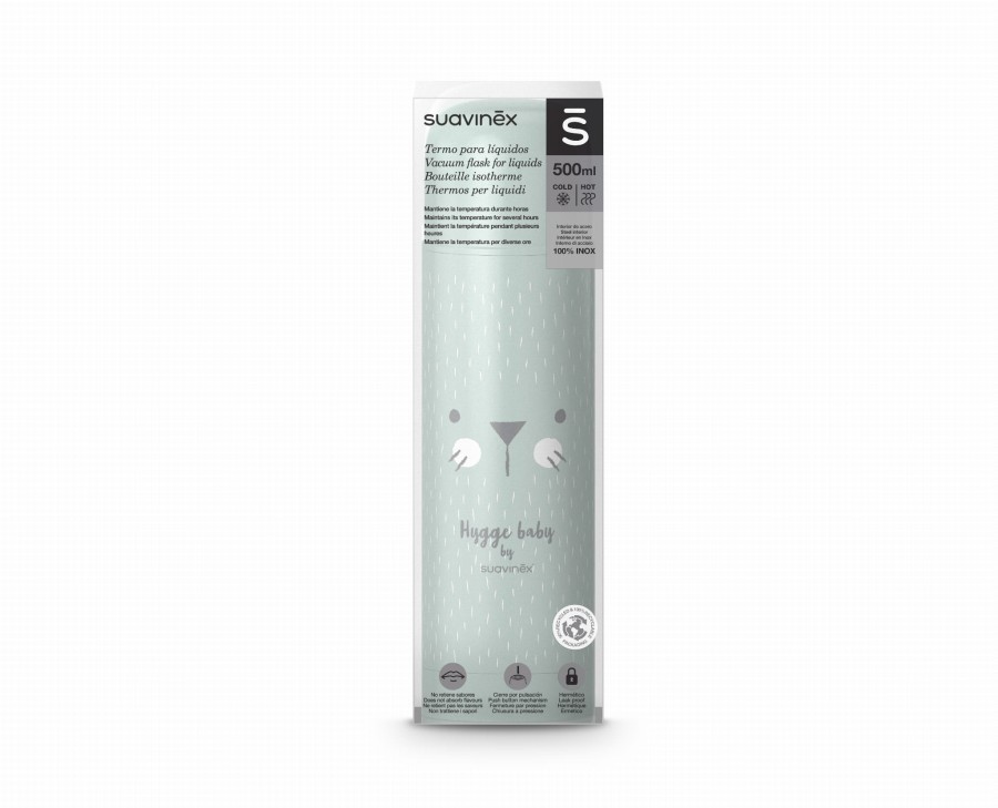 Termos na napoje 500 ml Hygge Baby - miętowy / Suavinex