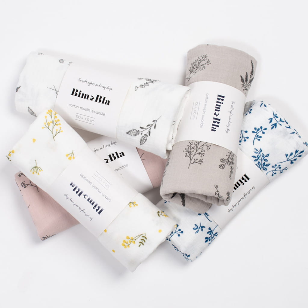 Otulacze muślinowe w różne wzory