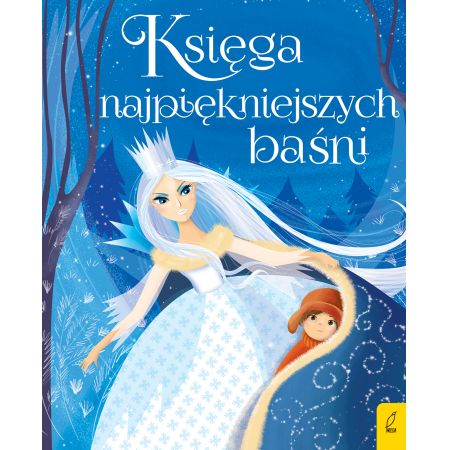 Okładka księgi z baśniami z królową i chłopcem