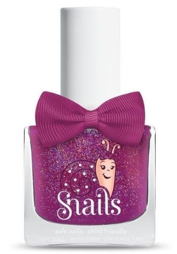 Lakier do paznokci z wizerunkiem ślimaka i kokardką