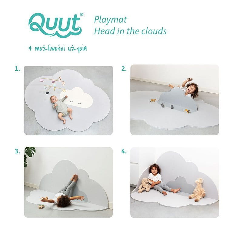 Cztery sposoby użycia maty piankowej i cztery zdjęcia w jednym