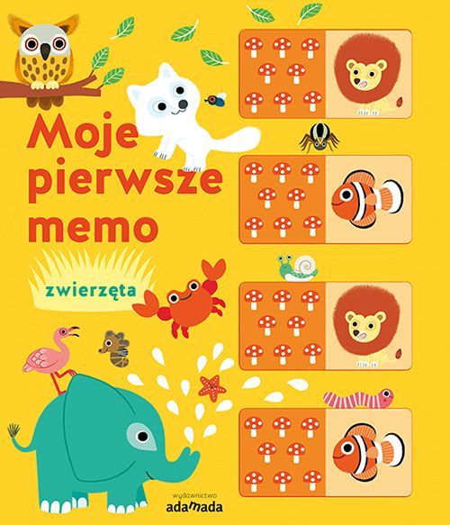 Okładka książki - gry Moje pierwsze memo. Zwierzęta