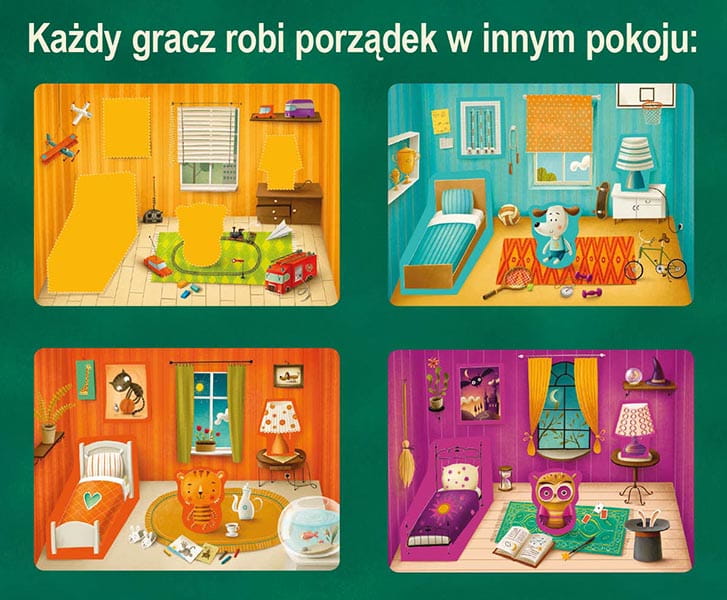 Cztery plansze gry Potworne Porządki