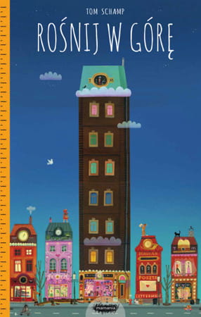 Okładka książki z wysokimi budynkami