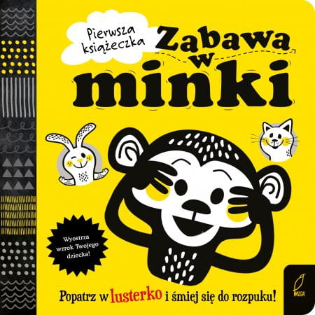 Żółto-czarna okładka z czarną małpką