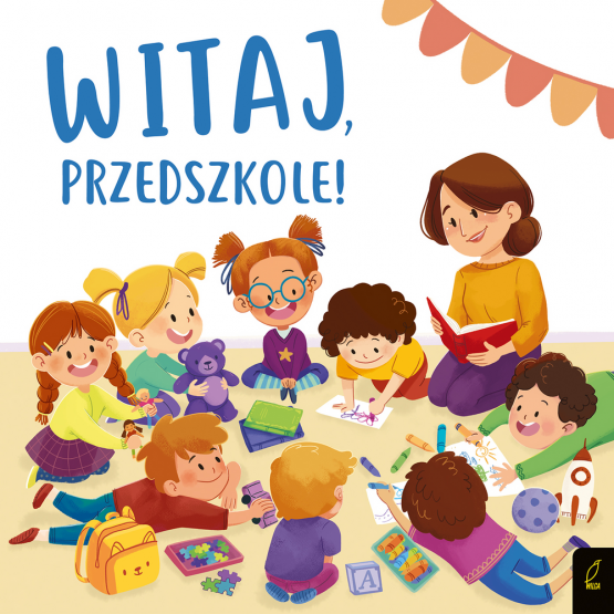 Okładka prezentująca nauczycielkę i przedszkolaki