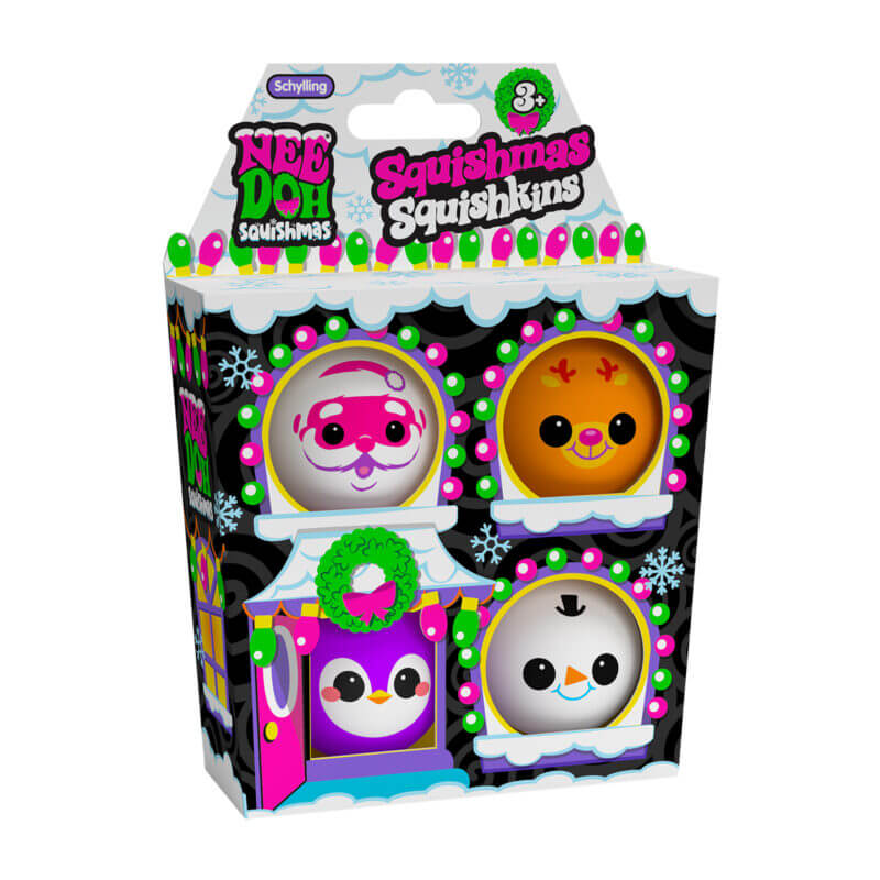 Gniotki Sensorycze Squishmas Squishkins NeeDoh 4 Szt Schylling gniotki-sensorycze-squishmas-squishkins-needoh-4-szt-schylling