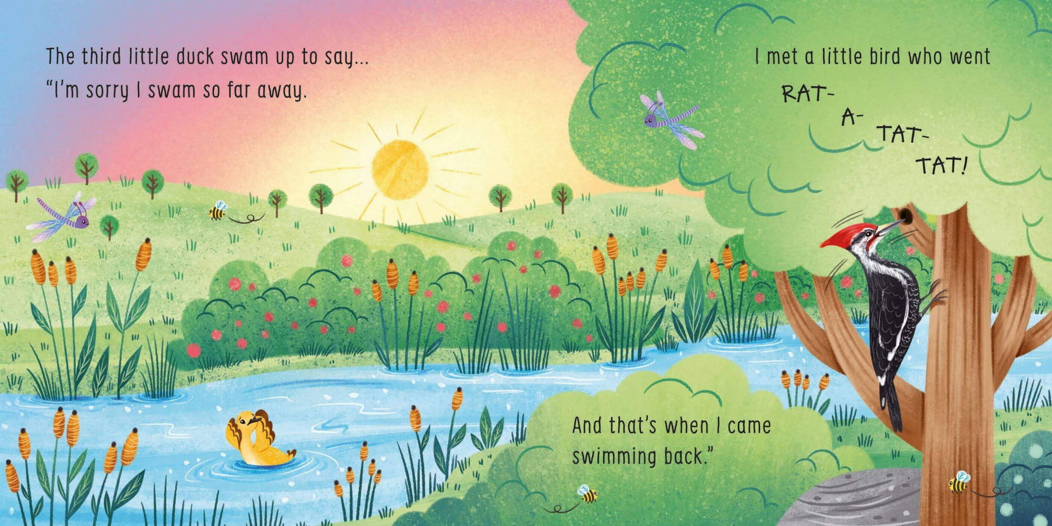 Five little ducks went swimming one day wydawnictwo usborne niedost pne