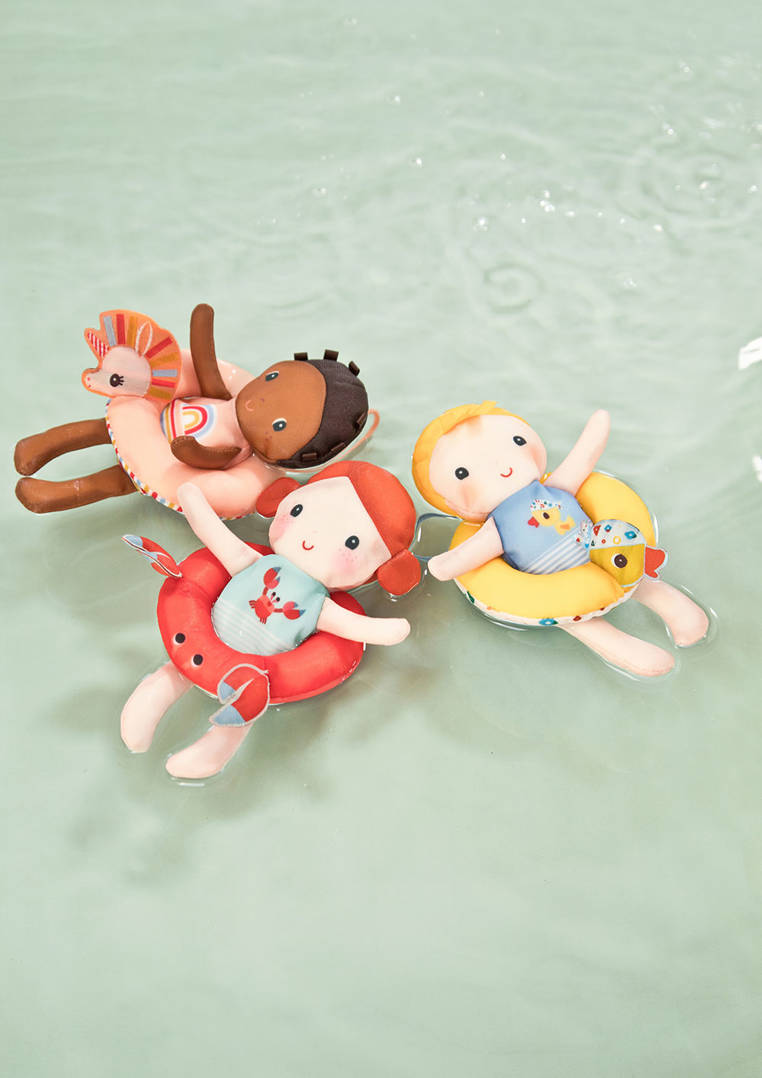 Jouet Bain Séchage Rapide Polyester Poupée De Bain Gaspard Le Canard  Lilliputiens - Jouet Bain Enfant - 17cm Gaspard 17cm Polyester, image size:762x1078